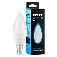 Лампа светодиодная Старт Candle C37 E14 10W 6500К 220V свеча WS (1/10/100)