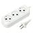Удлинитель Smartbuy 3р.Б/З 10A 2.0м ПВС 2x1мм² белый (1/50)