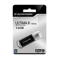 Флеш-накопитель Silicon Power Ultima II 16GB USB2.0 пластик черный