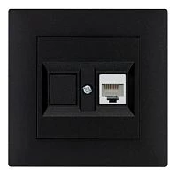 Розетка интернет Makel KAREA RIZZ 1гн. 16A черный 88001035