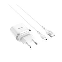 Сетевое З/У HOCO C12Q 1USB 3.0A QC3.0 белый (1/10/100)