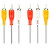 Кабель Smartbuy KA-231 3xRCA (m)-3xRCA (m) 1.8м силикон черный (1/25)
