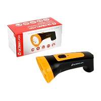 Фонарь туристический Ultraflash LED3804M 0.32W 4LED от аккумулятора черный желтый (1/5/80)