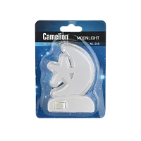 Ночник Camelion NL-248 220V в розетку белый (1/24/96)