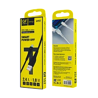 Кабель GFPower 15T USB (m)-Type-C (m) 1м 2.4A TPE черный (1/200/800)
