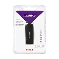 Картридер Smartbuy 705 USB3.0 SD/microSD черный (1/20)