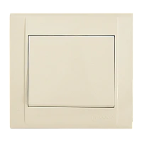 Выключатель Makel Defne 1-клав.10A пластик кремовый 42010001 (1/12)