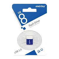 Флеш-накопитель Smartbuy Lara 8GB USB2.0 пластик синий