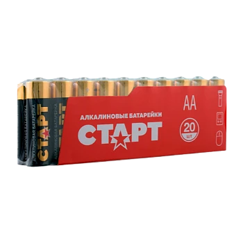 Батарейка Старт LR6 AA Shrink 20 Alkaline 1.5V (20/40/720)