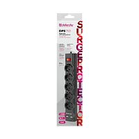 Сетевой фильтр Defender DFS 753 5р.С/З 10A 3.0м 2USB 220 Дж черный (1/30)