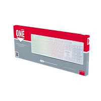 Клавиатура проводная Smartbuy 305 ONE классическая USB 1.35м белый (1/10)