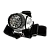 *Фонарь налобный Космос H14 1.5W 14LED от батареек 4 режима серебряный (1/25/100) 