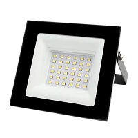 Прожектор светодиодный Ultraflash LFL-3002 C02 30W 230V IP65 6500К холодный черный (1/30)