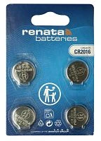 Батарейка Renata CR2016 BL4 Lithium 3V