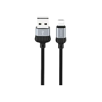 Кабель Borofone BX28 USB (m)-Lightning (m) 1м 2.4A ПВХ серый (1/360)