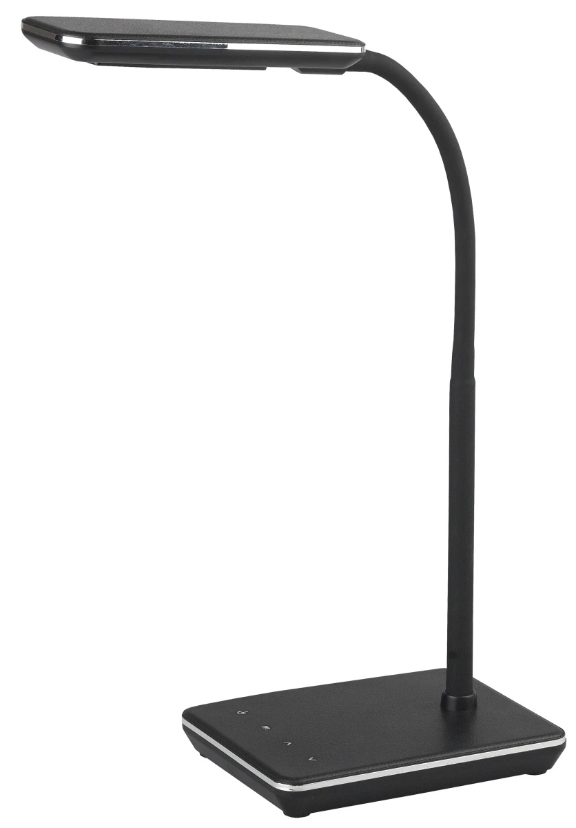 Светильник настольный ЭРА NLED-464 7W 220V 20LED на основании сенс. 5 ур.ярк. черный (1/12)