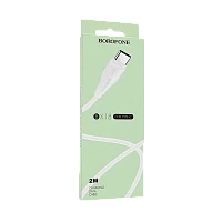 Кабель Borofone BX18 USB (m)-Type-C (m) 2м 1.6A ПВХ белый (1/360)