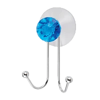 Крючки Рыжий кот W2790 присоска 9.7х3.5см двойной 1шт. синий (1/24)