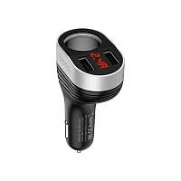 Автомобильное З/У HOCO Z29 2USB 3.1A 1 прикуриватель черный (1/12/120) 