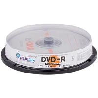 Диск DVD-R Smartbuy 4.7GB 16x 10шт. cake box (10/200)