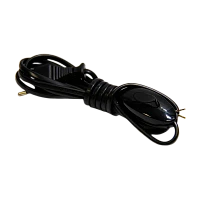 Выключатель для бра Makel 1-клав.пластик провод черный 10035