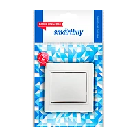 Выключатель Smartbuy "Венера" 1-клав.10A пластик белый