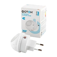 Ночник Фотон NM-360L 0.05W 220V 1 режим белый (1/10)