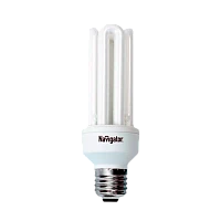 Лампа люминесцентная Navigator 4U E27 25W 2700К 220-240V U-образная (1/12/60)