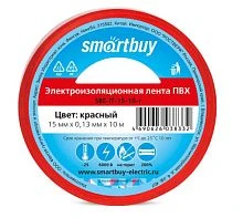 Изолента Smartbuy 15мм*10м ПВХ красный