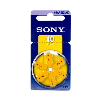 Батарейка Sony ZA10 BL6 Zinc Air 1.4V (6/60/300/90000)