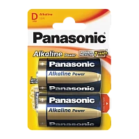 Батарейка Panasonic Alkaline power LR20 D BL2 Alkaline 1.5V (2/24/120)
