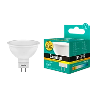 Лампа светодиодная Camelion JCDR GU5.3 7W 3000К 170-265V софит матовая (1/5/100)