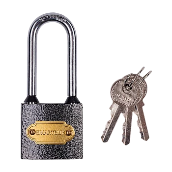 Замок Smartbuy навесной 32х30мм удлиненная дужка 3 ключа