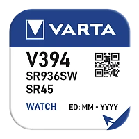 Батарейка Varta 394 (SR936SW) BL1 Silver Oxide 1.55V (1/10/100)