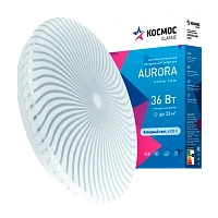 Светильник настенно-потолочный Космос AURORA Classic 36W 230V LED IP40 накладной белый (1/20)