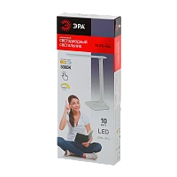 Светильник настольный ЭРА NLED-462 10W 220V 30LED на основании сенс. 3 ур.ярк. белый (1/22)