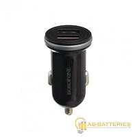 Автомобильное З/У Borofone BZ5 2USB 2.4A черный (1/40/160)