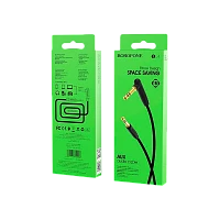 Кабель AUX Borofone BL4 Jack 3.5mm (m)-Jack 3.5mm (m) 1м TPE черный (1/63/252)