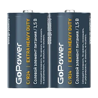 Батарейка GoPower R14 C SH2 Солевая 1.5V (2/24/288)