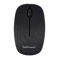 Мышь беспроводная GoPower GPM02 классическая USB черный (1/100)