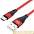 Кабель HOCO X57 USB (m)-Type-C (m) 1.0м 3.0A нейлон красный (1/33/330)