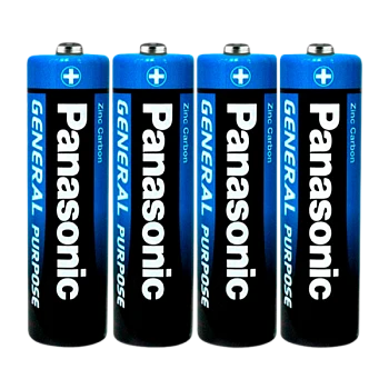 Батарейка Panasonic GENERAL Purpose R6 AA Shrink 4 1.5V (48/240)