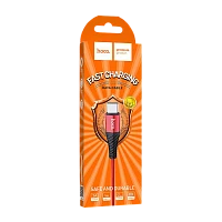 Кабель HOCO X38 USB (m)-Type-C (m) 1м 2.4A нейлон красный (1/30/300)