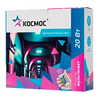 Прожектор светодиодный Космос 20W 230V IP65 RGB с пультом черный (1/24)