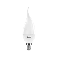 Лампа светодиодная Camelion CW35 E14 5.5W 3000К 172-265V свеча на ветру матовая