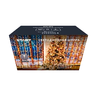 Гирлянда Старт НГ 360LED 3х3м занавес 8 режимов теплый белый (1/10/50)