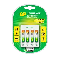 З/У для аккумуляторов GP E411/75AAAHCCS-2CR1 AA/AAA Ni-MH 4 слота +4AAA 750mAh (1/5/10)