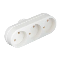 Разветвитель Toker 3L 3р.Б/З в индивидуальной упаковке белый (1/40)