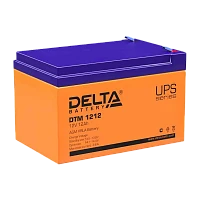 Аккумулятор свинцово-кислотный Delta DTM 1212 12V 12Ah (1/4)