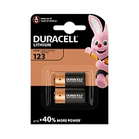 Батарейка Duracell CR123A BL2 Lithium 3V (2/20/100)